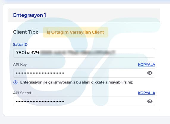 3. adım: Bilgilerin e-Finexa’ya aktarılması