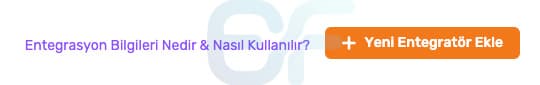 3. adım: Entegratör ekleme